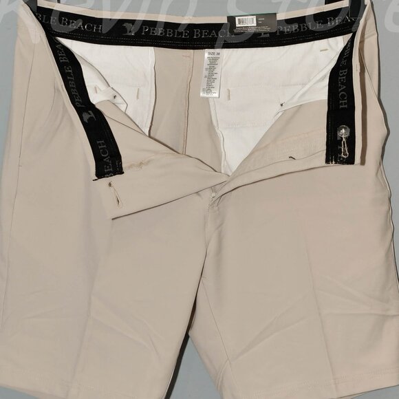 3 pairs Tan , Navy, Black - Pebble Beach Men’s‎ Dry-Luxe Performance Shorts - Picture 14 of 14